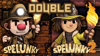 LET'S TRY TO GET FAR IN THE SPELUNKY GAMES.