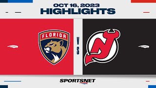 NHL Highlights | Panthers vs. Devils - October 16, 2023