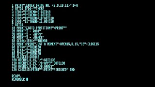 Renumber A C128 Basic 7.0 Program