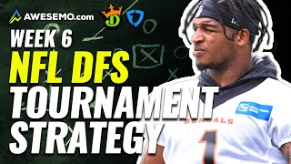 NFL DFS Tournament Strategy: Week 6 DraftKings & FanDuel Optimal Lineup Picks | NFL DFS Strategy
