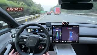 Xiaomi's Full Scenario Intelligent Driving Highway Lane Changes \u0026 Toll Booth Test!