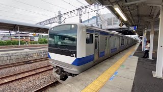 E531系K452編成 in泉駅(到着〜発車まで)