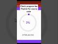 How to make circular progress bar using HTML CSS and JavaScript