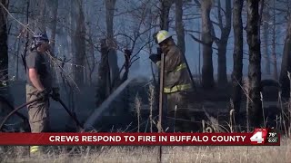 Firefighters Battling Fire In Kearney County