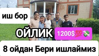 ⚡Иш бор ОЙЛИК 1000$-2000$ гача ёток жой абед бепул 😱 🇺🇿🇭🇺🇰🇬❗еркак аёллар керак