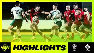 HIGHLIGHTS | WALES v IRELAND | 2025 U6N20 | RUGBY HIGHLIGHTS