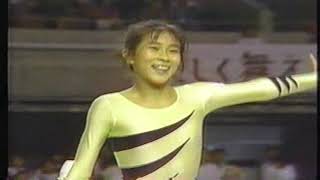 二関亜由美（日本）1990ジャスコ四大陸選手権ジュニア種目別