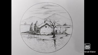 Haw to draw a house easy drawing tutorial
