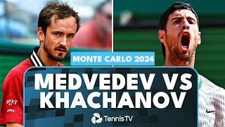 Daniil Medvedev vs Karen Khachanov Match Highlights | Monte Carlo 2024