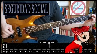 SEGURIDAD SOCIAL - Chiquilla (BASS TABS) [lyrics + PDF]