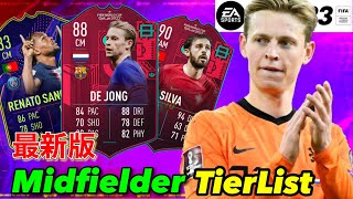 【FIFA23】最新版ミッドフィルダー全選手TierList紹介！【ティアリスト】