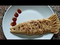 आटे से बनाये लच्छेदार वेज फिश पराठा l fish shaped paratha recipe l paratha recipe l paratha