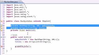 Intermediate Java Tutorial - 30 - init for Networking Applet