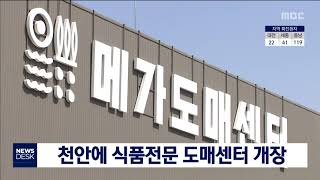 메가마트 충남 천안에 식품전문 도매센터 개장/대전MBC