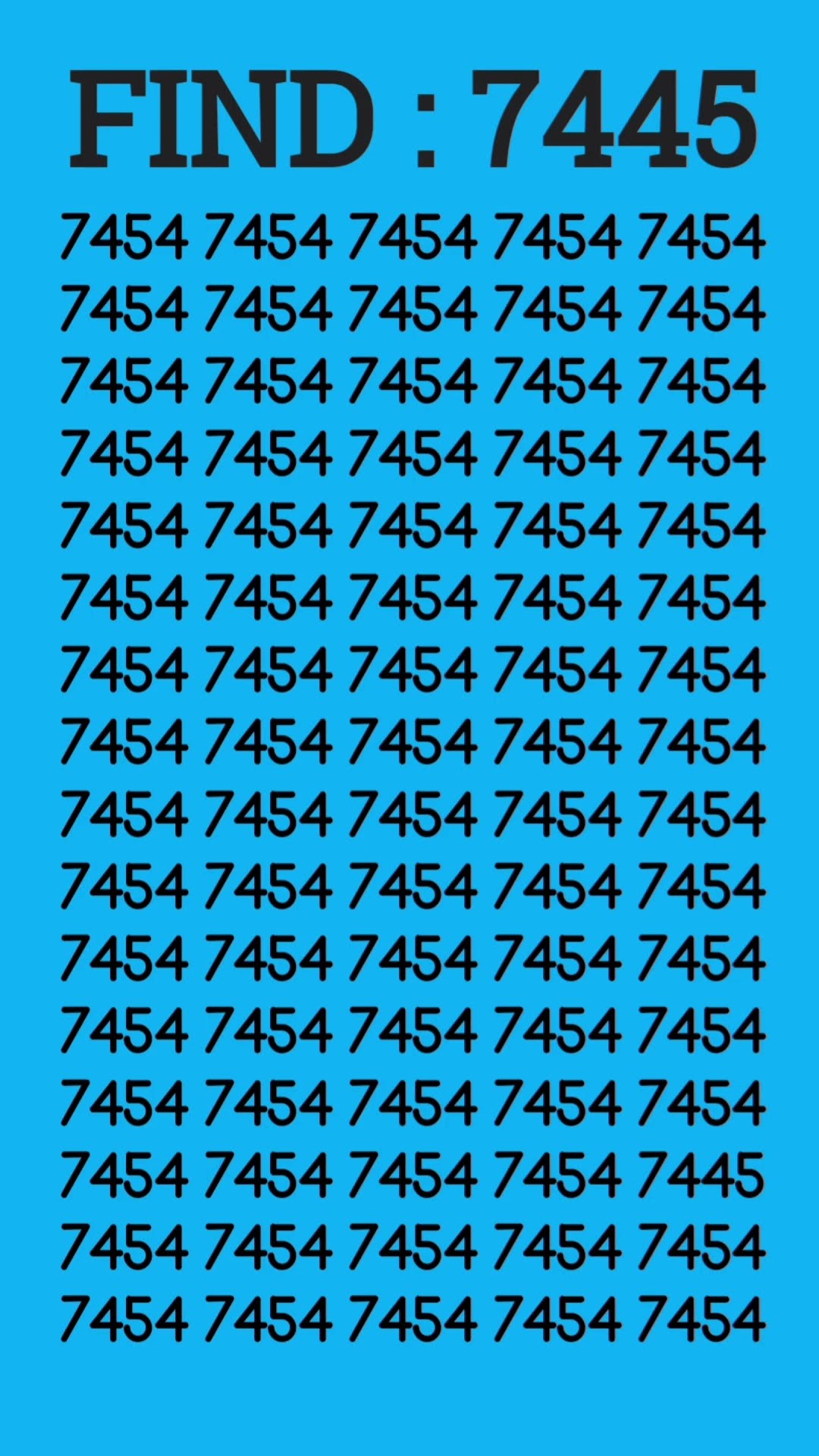 Think You Have A Clear Vision Locate 7445 In Less Than 10s Fypシ Fyp Think You Have A Clear Vision Locate 7445 In Less Than 10s Fypシ Fyp
