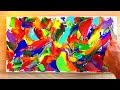 Modern Colorful Abstract Painting In Acrylic | Relaxing & Therapy Art | ASMR Palette Knife