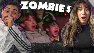 bts during a zombie apocalypse - shook couples reaction