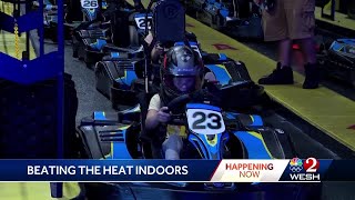 Florida residents beating the summer heat with indoor activities