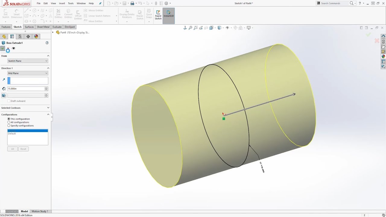 SolidWorks Tutorial To Learn How To Create Part Configurations - YouTube