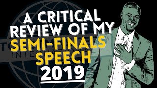 SPEECH ANALYSIS - Toastmasters Semifinals Speech 2019