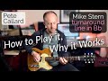 Mike Stern Bb turnaround lick lesson - How to Play it, Why it Works | Pete Callard