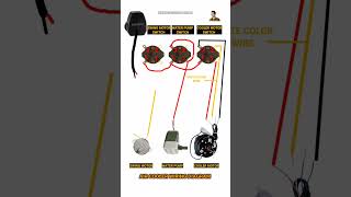 Cooler Wiring Connection Diagram #aircoolerwiring #shorts