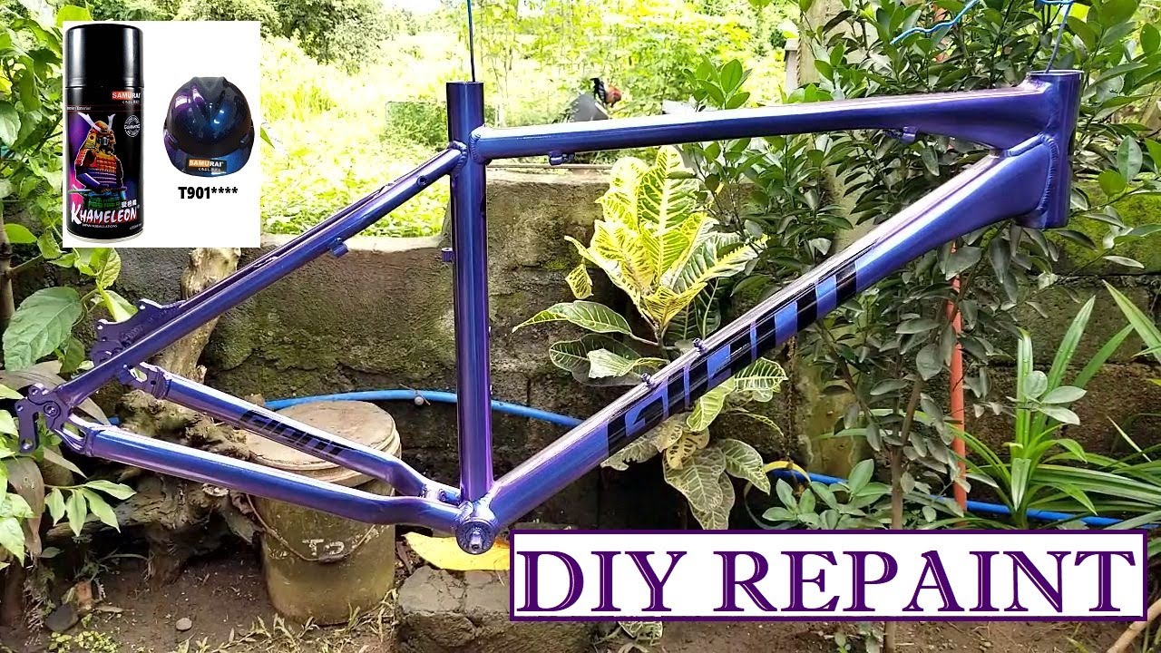 Diy Bike Frame Repaint Samurai Youtube