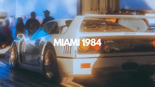 It's 1984 and you're cruising in Miami.