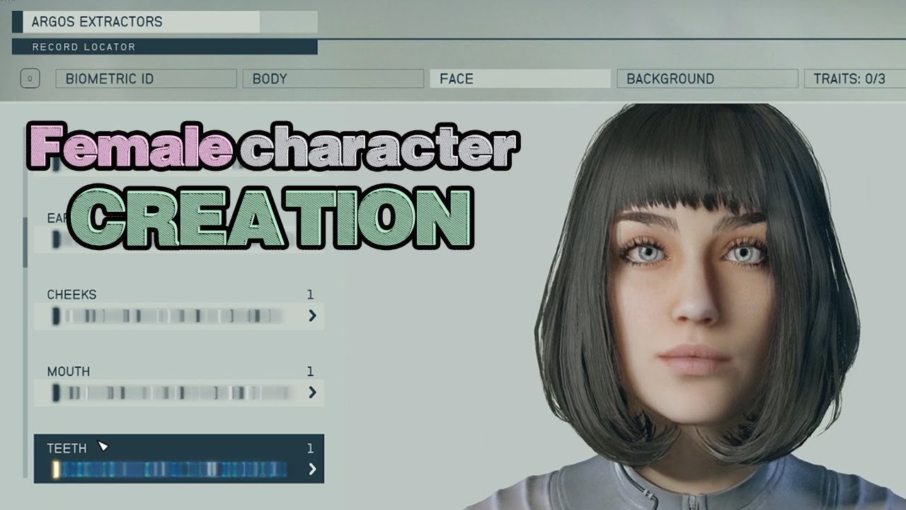 Starfield Female Character Creation - YouTube