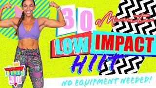 30 Minute Low Impact - NO EQUIPMENT - NO REPEATS HIIT Cardio Workout! | Sydney's Dirty 30 - Day 7