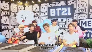 [ENG SUB] 181026 BTS at BT21 Hollywood Store