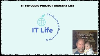 Codio Project 2 Grocery List