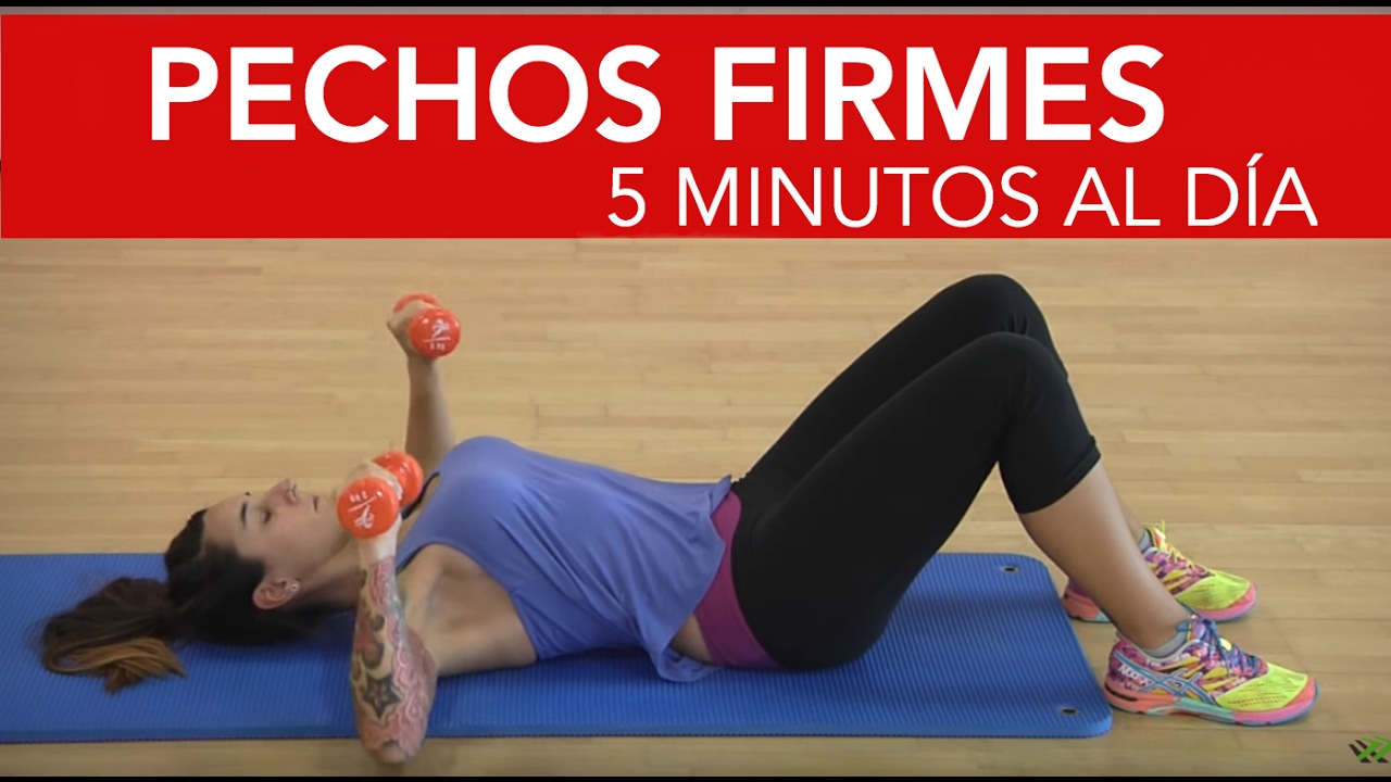 8 Ejercicios Para Unos Pechos Firmes Con Solo 5 Minutos Al Día 💛💚 - YouTube