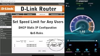 D-Link Router Set speed limit for any users (Bandwidth control | Bandwidth management)