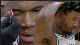 CLUTCH! Giannis Gets Busted Open But Jrue Holiday Got The Vision! Bucks Take Game 5 In Boston| FERRO