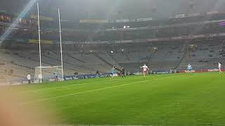 Tyrone with a close range Free kick against Dublin. #CrokePark #Gaa