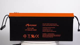 CSPower Sealed Mainatenance Free VRLA AGM Battery 12VDC 200Ah