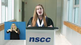 Akerley Campus Valedictorian Sarah Lumsden - NSCC Convocation 2020