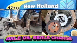 NEW HOLLAND 4710 AXLE OIL SEALS CHANGE