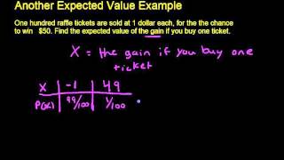 Another Example Finding the Expected Value