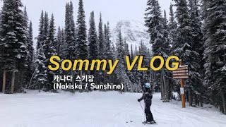 [캐나다 브이로그] Sommy VLOG  캐나다 스키장 (캐나다 워홀 / 워킹홀리데이 / 캘거리 / nakiska / Sunshine / 스키장)