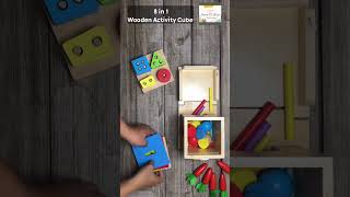 🪙 Coin Bank | 8-in-1 Wooden Montessori Toys | Wooden Sorting & Stacking Toys | Sensory Learning