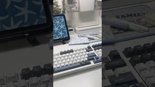 Pretty blue keyboard (K98SE) from @kemovekeyboard #tech #keyboard #pinterest #Kemove #blue #cute