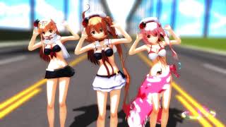 ロキ　村雨改二　MMD艦これ  /KanColle bikini murasame roki