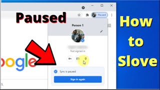 Fix Google chrome paused || google chrome sync is paused || fix gmail sync paused problem in gmail