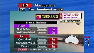 2022.1.15 Australia Tsunami Warning Simulation