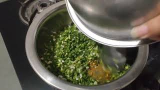 Green Garlic Tadka Recipe \