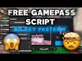 FREE GAMEPASS SCRIPT PASTEBIN FREE