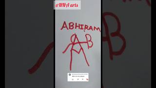 ABHIRAM name logo what's next #logo #shortsvideo