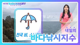 [바다낚시지수] 24년6월15일 비가 올 것 같아요! 출조 시 안전에 주의 하세요~ / 해양예보방송